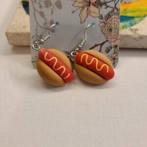 CUTE HOT DOG EARRINGS